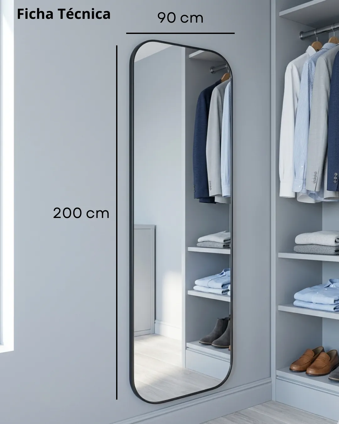 Espelho Decorativo Maitê Preto